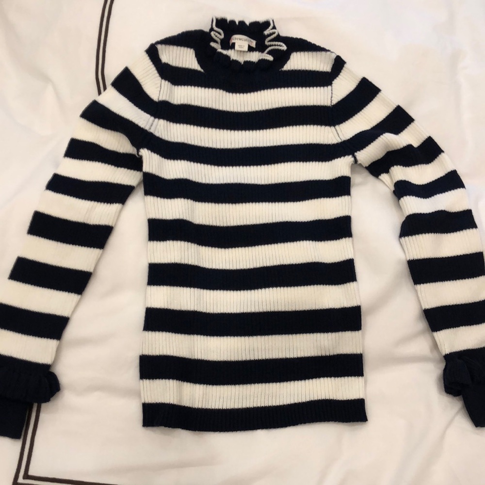 COPY - Crewcuts brand new sweater light cute 8 year( girl)Navy blue and white s…